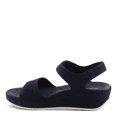 thumbnail image 4 of Flexus Women's MESHON Quarter Strap Wedge Sandals Navy EU 39 / US 8.5, 4 of 5