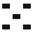 thumbnail image 3 of Maytalsory Quick-drying Bathroom Rugs Exquisite Crafted For Easy Cleaning Toilet Rugs Bath Mat Carpets Black 5PCS, 3 of 6