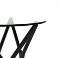 thumbnail image 3 of Pemberly Row Contemporary Glass Starlight Side Table in Black, 3 of 4