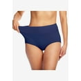 thumbnail image 3 of Comfort Choice Plus Size Cotton Spandex Comfort Waist Brief 2-Pack, 3 of 5