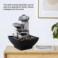thumbnail image 3 of Indoor Tabletop Fountain, Zen Waterfall Feature for Desktops, Colors Randomly Assorted, Resin Construction Ensuring Durability and Continuous Water, 3 of 5