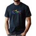 thumbnail image 1 of Camiseta para hombre Decoración de Novia de BodaMen's Fish Print Short Sleeve Crew Neck T-Shirt, Casual Comfortable Stylish Versatile Top Tee For Adult, Men, Women, Teen, Teenager, Adolescent, Youth, 1 of 8