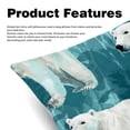 thumbnail image 2 of Bear Decorative Pillows Covers with Unique Patterns for Bed, Home Decor - Set of 2 Pillow Inserts - Available in 16x16, 18x18, 20x20 Inches for Various Occasions, 2 of 6
