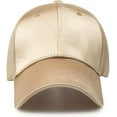 thumbnail image 2 of YooGuoGuo Unisex Plain Polyester Satin Baseball Cap Sun Protection Visor Trucker Hats for Women Men Outdoor Dad Hat Breathable, 2 of 3