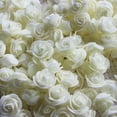 thumbnail image 6 of opvise 500Pcs PE Foam Rose Head Artificial Flower for DIY Bear Doll Mothers Day Decor Milk White, 6 of 7