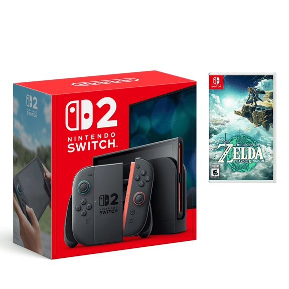 Nintendo Switch 2 System   The Legend of Zelda: Tears of the Kingdom[Physical]   Travel Adapter Plug Universal - International Version