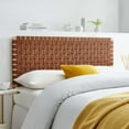 thumbnail image 2 of Headboard, Full Size, Brown Natural, Vegan Leather, Bedroom, Modern Contemporary HB36757, 2 of 8