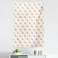 thumbnail image 1 of Fun Flamingo Tapestry, Exotic Symmetric Pattern of Tropical Birds Continuous Design, Fabric Wall Hanging Decor for Bedroom Living Room Dorm, 5 Sizes, White Burnt Sienna and Blush, by Ambesonne, 1 of 1