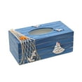 thumbnail image 1 of 1PC Mediterranean Decorative Tissue Box Wooden Crafts Storage Box Home Desktop Decoration (Blue Sailboat)1PC Mediterranean Decorative Tissue Box Wooden Crafts Storage Box(Blue Sailboat), 1 of 6
