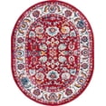 thumbnail image 2 of Rugs.com Aurelia Collection Rug – 8' x 10' Oval Magenta Medium-Pile Rug Perfect For Living Rooms, Large Dining Rooms, Open Floorplans, 2 of 4