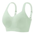 thumbnail image 4 of Moxiu Bras for Women Push Up No Underwire Bra Comfy Soft Buttery Yoga Bralette Everyday Sport Tshirt Brassiere Seamless Full Coverage Plus Size Green,XXXXL, 4 of 7