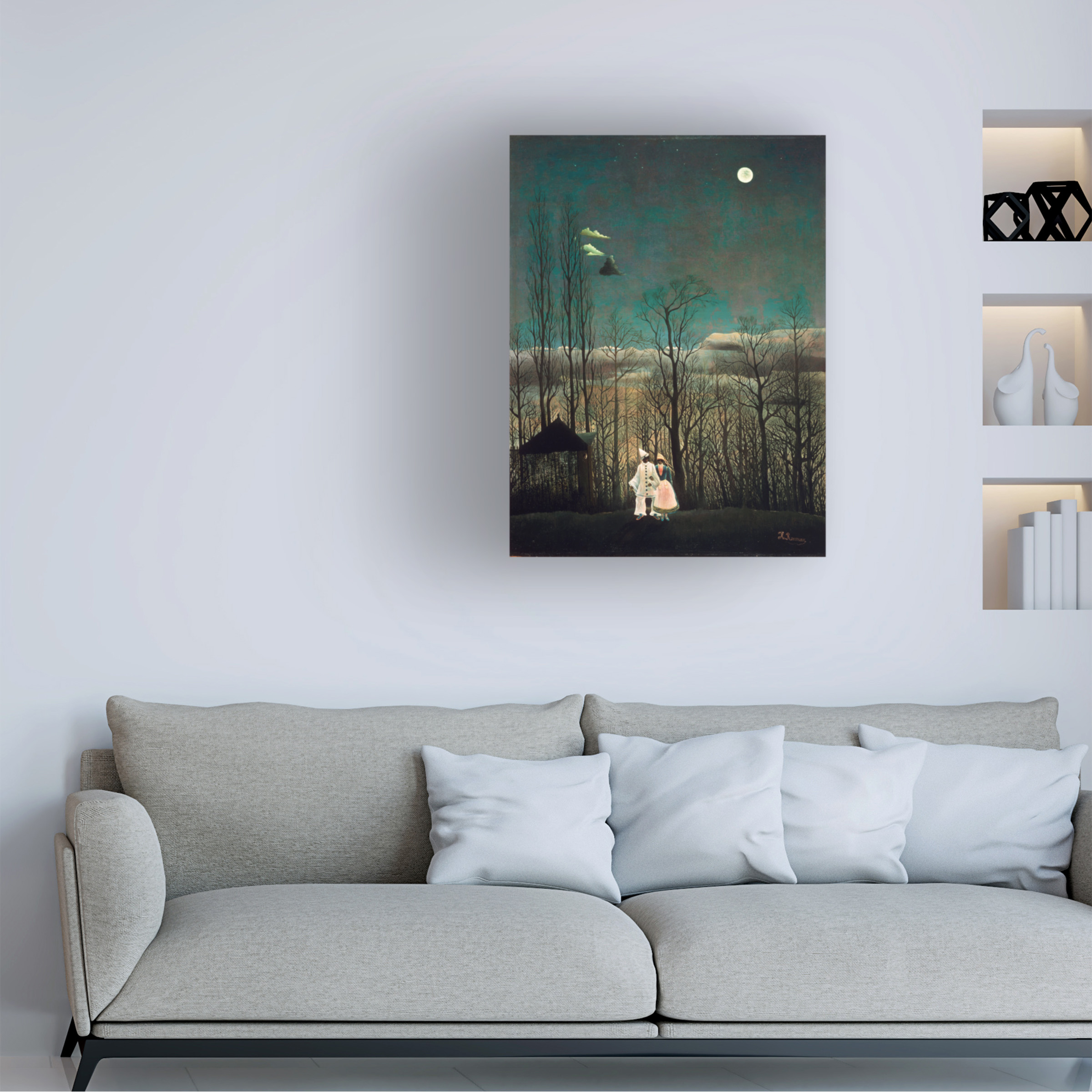 Rousseau 'Carnival Evening' Canvas Art