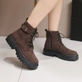 thumbnail image 6 of Wensltd Fall Shoes for Women Wide Width Round Toe Fashion Solid Color Comfortable Ankle Boots, 6 of 9