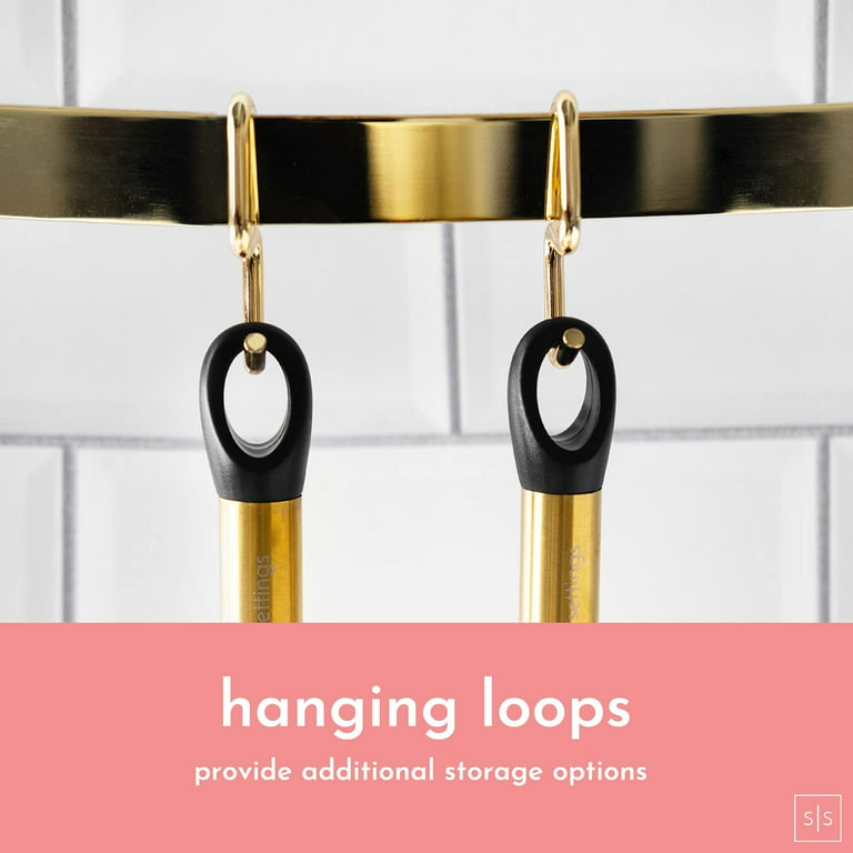 Styled Settings Gold and Black Stainless Steel Magnetic Measuring