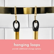 Styled Settings Black and Gold Silicone Kitchen Utensils Set