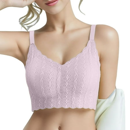Sngxgn Women s Bra Wireless T-Shirt Bra(Purple M)