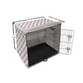 thumbnail image 6 of Valentine's Day Dog Crate Cover, Hearts Arranged into Diagonal Squares, Easy to Use Pet Kennel Cover Small Dogs Puppies Kittens, 7 Sizes, Seafoam Dark Coral, by Ambesonne, 6 of 6
