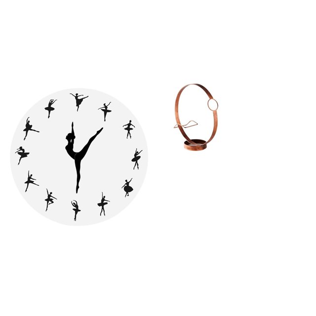 Reloj de pared,Reloj de pared con bailarina,reloj decorativo colgante.,Portabotellas de vino,Soporte para botellas de vino,soporte para botellas de vino,estante de hierro,Decoración de