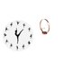 thumbnail image 1 of Reloj De Pared De Bailarina De Ballet Con Elegante Portabotellas De Vino, Reloj Artístico Silencioso Y Organizador De Metal Para Decoración Del Hogar, La Cocina Y La Oficina., 1 of 8