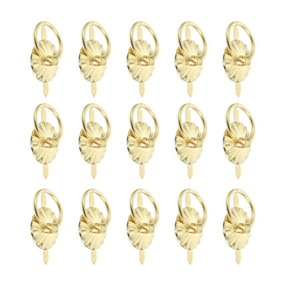 LOLIPPYY Yellow Iron 30Pcs Round Knobs for Mini Drawer Pulls and Jewelry Boxes