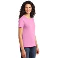 thumbnail image 4 of Port & Co Adult Female Women Plain Short Sleeves T-Shirt Candy Pink X-Large, 4 of 6
