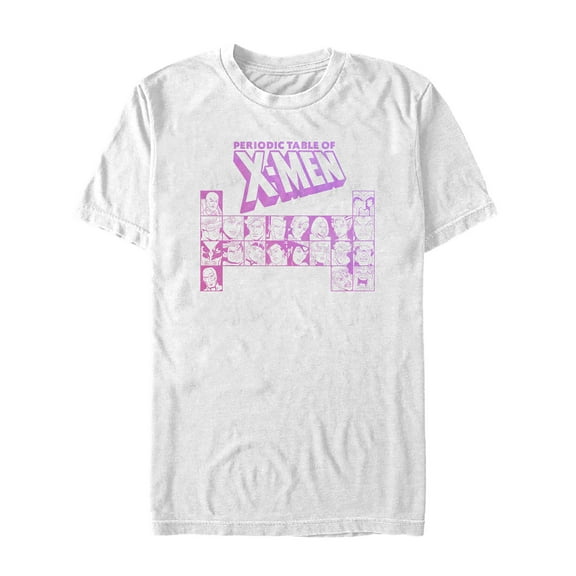 Men's Marvel X-Men Periodic Table Graphic Tee White X Large