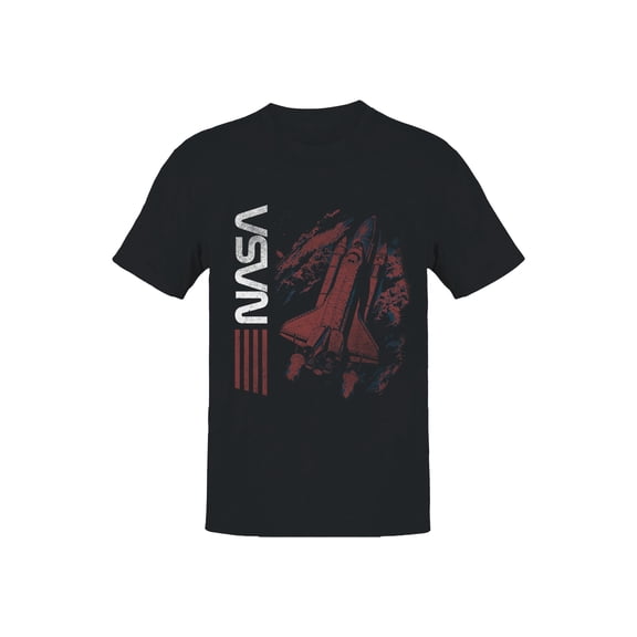 Officially Licensed NASA Vintage Space Shuttle Graphic Men's T-shirt