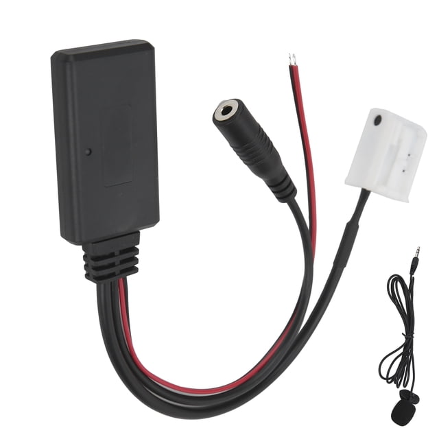 Conector de audio para automóvil, adaptador AUX-IN Bluetooth de 12 pines, cable de entrada auxiliar, cable AU IN Bluetooth Resultados impresionantes
