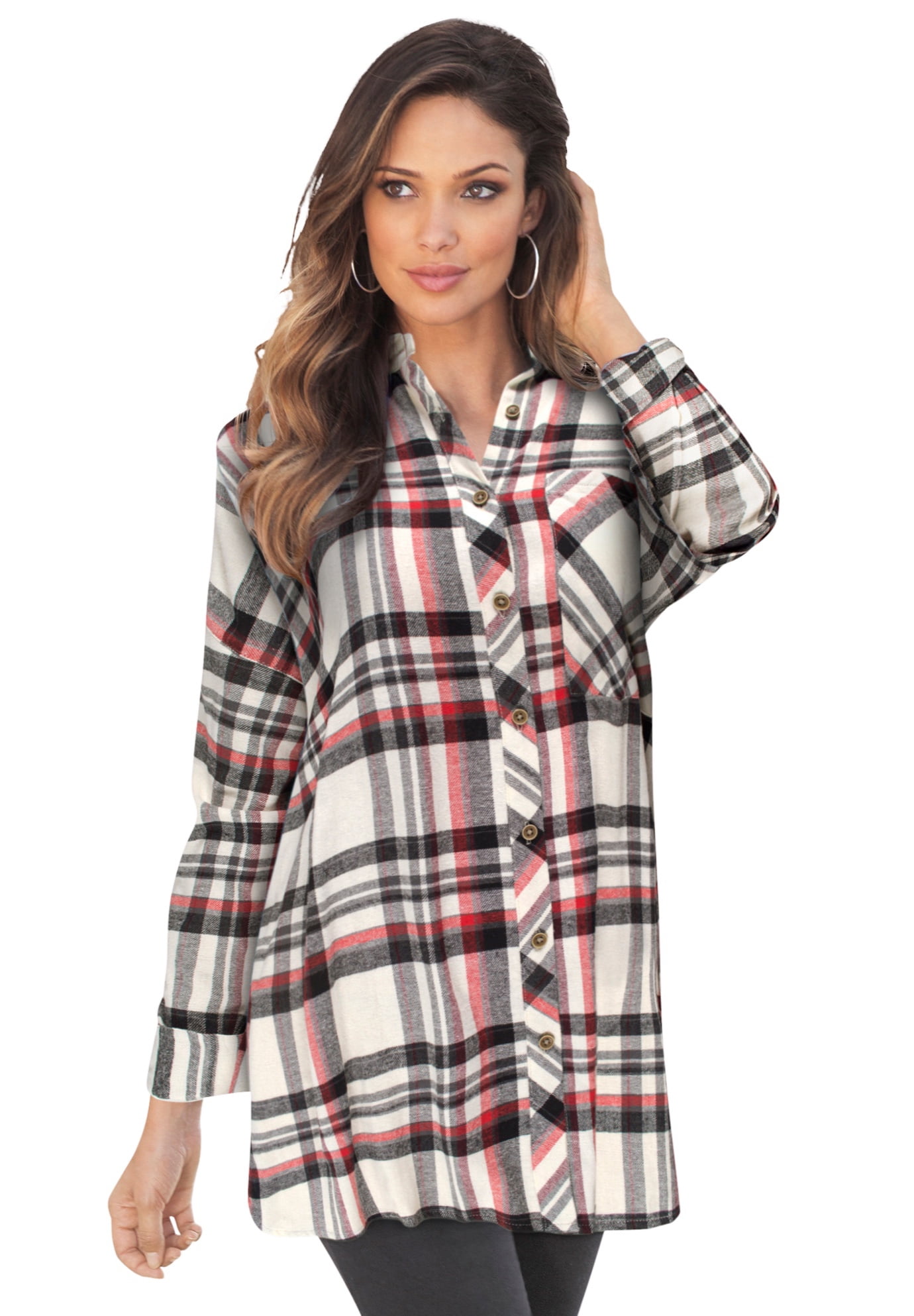 orange and black flannel womens