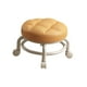 thumbnail image 3 of Asiento con ruedas, taburete con ruedas giratorio, portátil, cómodo, sofá giratorio de 360 grados, taburete de té, taburete con ruedas para el hogar, Naranja SM SunniMix Asiento de ruedas, 3 of 8