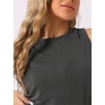 thumbnail image 5 of INSPIRE CHIC Women's Pajama Sets Round Neck Sleeveless Soft Tank Top and Shorts Pajamas Set Lounge Sets with Pockets XL Grey, 5 of 6