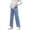 BU1, variant on Maternity Jeans for Women Stretch Denim Pants Comfortable Belly Support Wide Leg Trousers Casual Outfit Black L