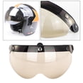 thumbnail image 1 of Lente de Visera Abatible de Vintage para Cascos de Motocicleta de 3 Botones, Accesorios Profesionales - marrón Yotijar visera de motocicleta, 1 of 10