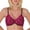 Wine, variant on Scalloped Floral‑Lace Bra for Women Underwire Support Thin Breathable Push‑Up Casual Underwear