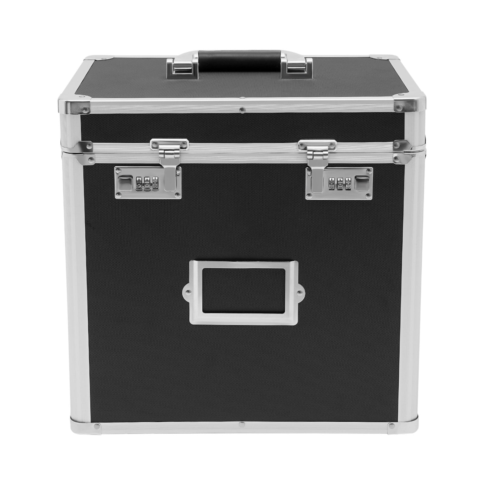 Peakora Aluminum File Carrying Case, Black Executive Document Briefcase & Business File Storage Solution