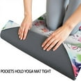 thumbnail image 3 of Pioneer Flower Floral Print Pattern Hot Yoga Mat Towel Non Slip for Hot Yoga - Quick-Drying Yoga Mat Cover with 4 Corner Pockets with Travel Bag - Hot Yoga Towel Non Slip 74"x26", 3 of 6