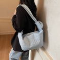 thumbnail image 4 of Crescent Crossbody Mujeres Gran Capacidad Diaria Acolchada para Damas () Azul, 4 of 7