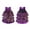Purple, variant on Kids Sequin Gymnastics Leotard Girls Sparkle Latin Unitards Halter Tiered Tops Shiny Shorts Silver 16