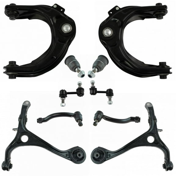 TRQ 10pc Steering Suspension Kit Control Arms Outer Tie Rods Sway Bar End Links PSA65032 Fits select: 2007-2008 ACURA TL