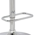thumbnail image 3 of Modern Wood Back Adjustable Swivel Bar Stool with Cushion, Black, 3 of 9