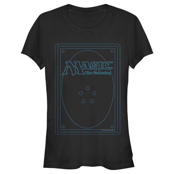 Junior's Magic: The Gathering Classic Card Symbol  Graphic Tee Black Medium