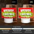 thumbnail image 3 of Fotbe Merry Christmas Pattern Acrylic Night Light Gift with 3 Color ModesTouch-Sensitive LED Lamp Perfect Gift for Mother's Day, Birthday, or Christmas, 3 of 9