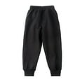 thumbnail image 2 of Spazoro Toddler Boys Sweatpants, 100% Cotton Baggy Printed Elastic Waist Casual Jogger for Sports Black Size 2 T, 2 of 3