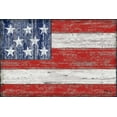 thumbnail image 2 of Brent, Paul 32x23 Gold Ornate Wood Framed with Double Matting Museum Art Print Titled - American Flag, 2 of 4