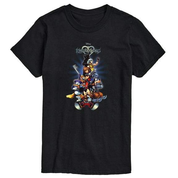 Disney - Kingdom Hearts - Kingdom Hearts Group Black Only - Men's Short Sleeve T-Shirt