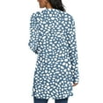 thumbnail image 4 of Mqqzkk Women's Cardigans Casual Long Sleeve Summer Jackets Cover up Open Front Floral Printed Beachwear, 4 of 7