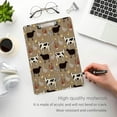 thumbnail image 5 of Coolnut Farm Animals Acrylic Clipboard with Low Profile Gold Metal Clip Standard A4 Letter Size Decorative Clipboards for Office,Jobsite,Medical,School, 5 of 7