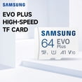 thumbnail image 4 of Tarjeta de memoria TF Irfora SAMSUNG EVO Plus Tarjeta TF de 128 GB U3 A2 V30 Tarjeta Micro SD de alta velocidad de hasta 130 MB/s Velocidad de lectura para teléfono Tablet Monitoreo de seguridad Irfora Tarjeta de memoria TF, 4 of 7