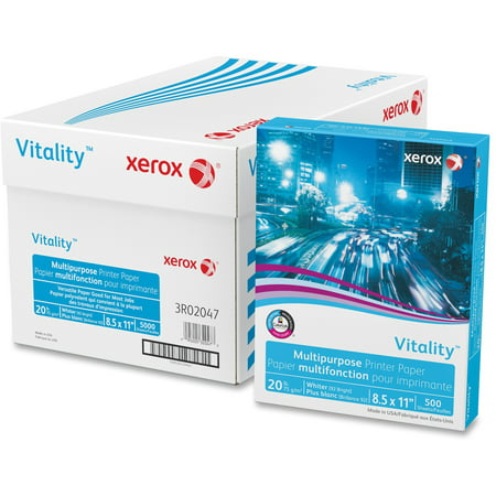 Xerox, XER3R2047, Vitality Multipurpose Printer Paper, 5000 / Carton, (Best Printer For Tracing Paper)