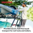thumbnail image 5 of Yakima BigCatch Kayak Fishing Boat Saddles for Roof Racks and Trailers, Black, 5 of 12